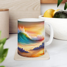 Load image into Gallery viewer, Pastel Sea-life Sunset #6 Ceramic Mug 11oz mug AI-Generated Artwork