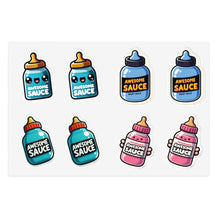 Load image into Gallery viewer, Baby Bottles Foodie Vinyl Sticker Sheets - 4 Bottles/2 each 8pc Set