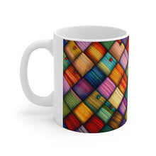 Load image into Gallery viewer, Old Fashion Quilted Yarn Pattern #4 Mug 11oz mug AI-Generated Artwork

