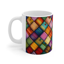 Load image into Gallery viewer, Old Fashion Quilted Yarn Pattern #4 Mug 11oz mug AI-Generated Artwork