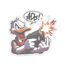 Load image into Gallery viewer, Funny Angry Stubborn Duck Vinyl Stickers, Laptop, Journal, Whimsical, Humor #2
