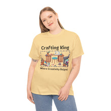 Load image into Gallery viewer, Crafting King: Where Creativity Reigns, Craft Room 100% Cotton Classic T-shirt
