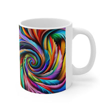 Load image into Gallery viewer, Fusion of Bright Feathers in Motion #1 Mug 11oz mug AI-Generated Artwork