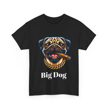 Load image into Gallery viewer, Big Dig Pug Shirt, The Dog Life Pug Cigar Gold Chain Unisex Crewneck T-Shirt