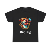 Load image into Gallery viewer, Big Dog Pitbull Shirt, The Dog Life Pitbull Cigar Gold Chain Unisex Crewneck T-Shirt