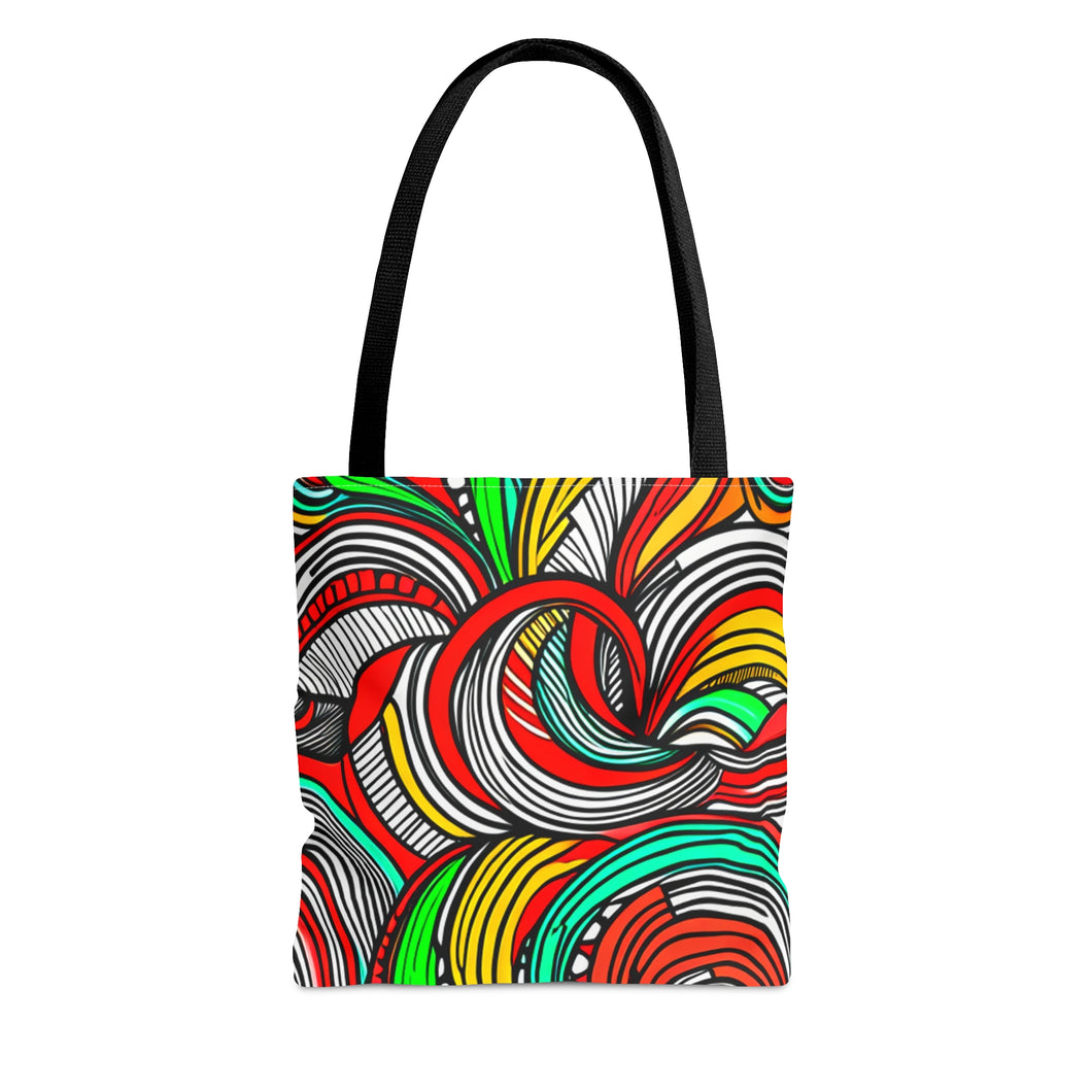 Color of Africa #21 Tote Bag AI Artwork 100% Polyester