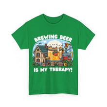 Load image into Gallery viewer, Beer Crafter Home Beer Brewing is my Therapy Brewing T-Shirt 100% Cotton Classic Fit