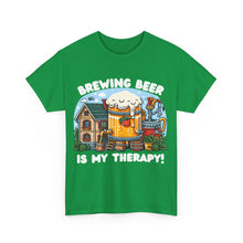 Load image into Gallery viewer, Beer Crafter Home Beer Brewing is my Therapy Brewing T-Shirt 100% Cotton Classic Fit
