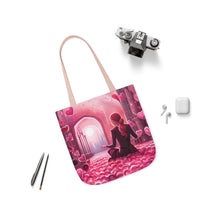 Load image into Gallery viewer, Pink Heart Series #5 Fashion Graphic Print Trendy 100% Polyester Canvas Tote Bag AI Image