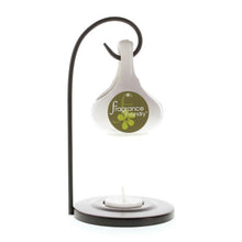 Load image into Gallery viewer, White Tear Drop Oil Warmer 4" x 4" x 7 5/8"