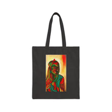 Load image into Gallery viewer, Colors of Africa Warrior King #10 100% Cotton Canvas Tote Bag 15" x 16"