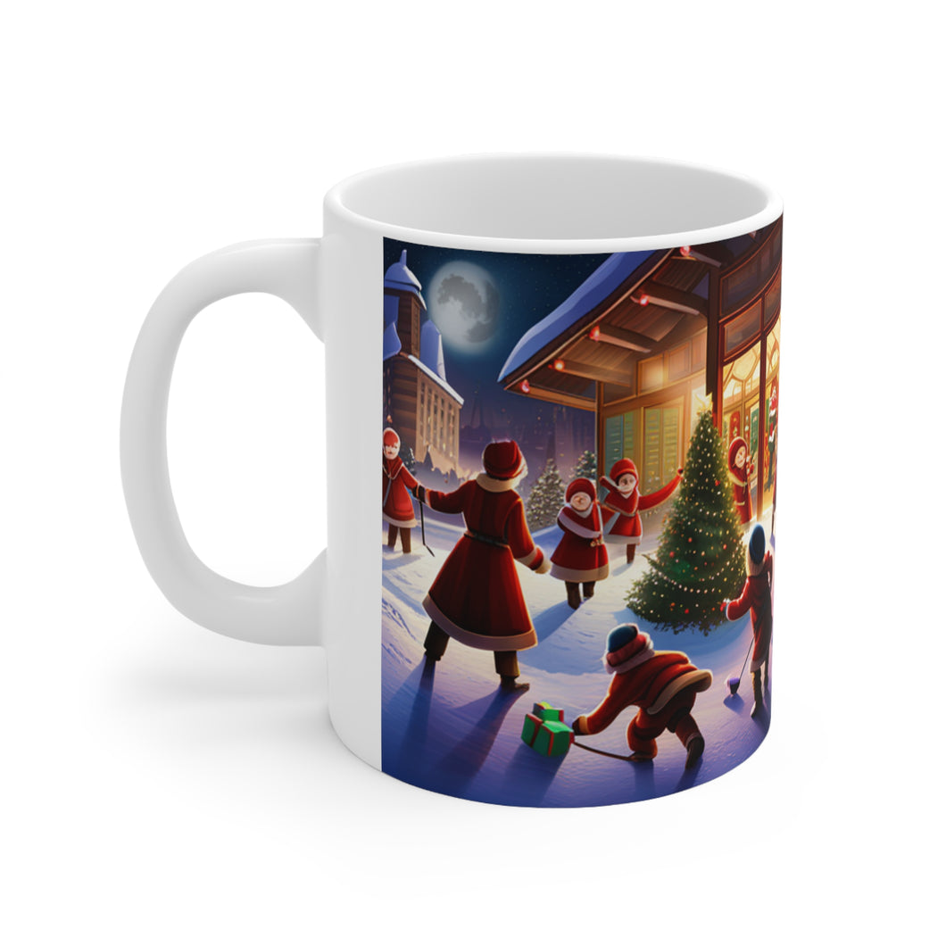 Merry Christmas Ice Hockey Gifts for me #10 Mug 11oz mug AI-Generated Artwork