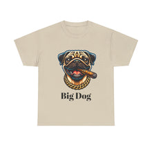 Load image into Gallery viewer, Big Dig Pug Shirt, The Dog Life Pug Cigar Gold Chain Unisex Crewneck T-Shirt