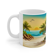 Load image into Gallery viewer, Tropical Beach Paradise #6 Mug 11oz mug AI-Generated Artwork