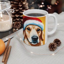 Load image into Gallery viewer, Fancy Golden Retriever #3 Christmas Vibes Ceramic Mug 11oz Design #3 Mirrored Images