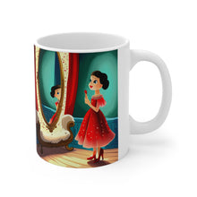 Load image into Gallery viewer, Playing Dress up Just Like Mommie #10 Mug 11oz mug AI-Generated Artwork