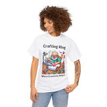 Load image into Gallery viewer, Crafting King: Where Creativity Reigns, Grandpa T-Shirt Designing Cotton Classic