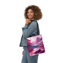 Load image into Gallery viewer, Pink Heart Series #6 Fashion Graphic Print Trendy 100% Polyester Canvas Tote Bag AI Image