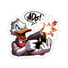 Load image into Gallery viewer, Funny Angry Stubborn Duck Vinyl Stickers, Laptop, Journal, Whimsical, Humor #2
