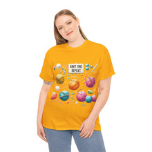 Load image into Gallery viewer, Knit one, Repeat Crafter Knitting Yarn Balls T-Shirt 100% Cotton