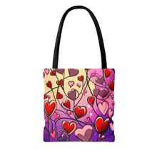 Load image into Gallery viewer, Heart Pallets the Pink Heart Series #18 Tote Bag AI Artwork 100% Polyester
