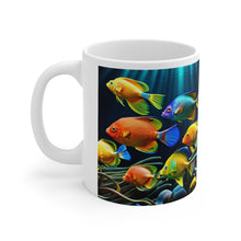 Load image into Gallery viewer, A Menagerie of a colorful Sea-life #2 Mug 11oz mug AI-Generated Artwork
