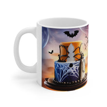 Load image into Gallery viewer, Happy Spooky Halloween Cake Celebration #26 Ceramic Mug 11oz AI-Generated Artwork
