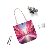 Load image into Gallery viewer, Pink Heart Series #8 Fashion Graphic Print Trendy 100% Polyester Canvas Tote Bag AI Image