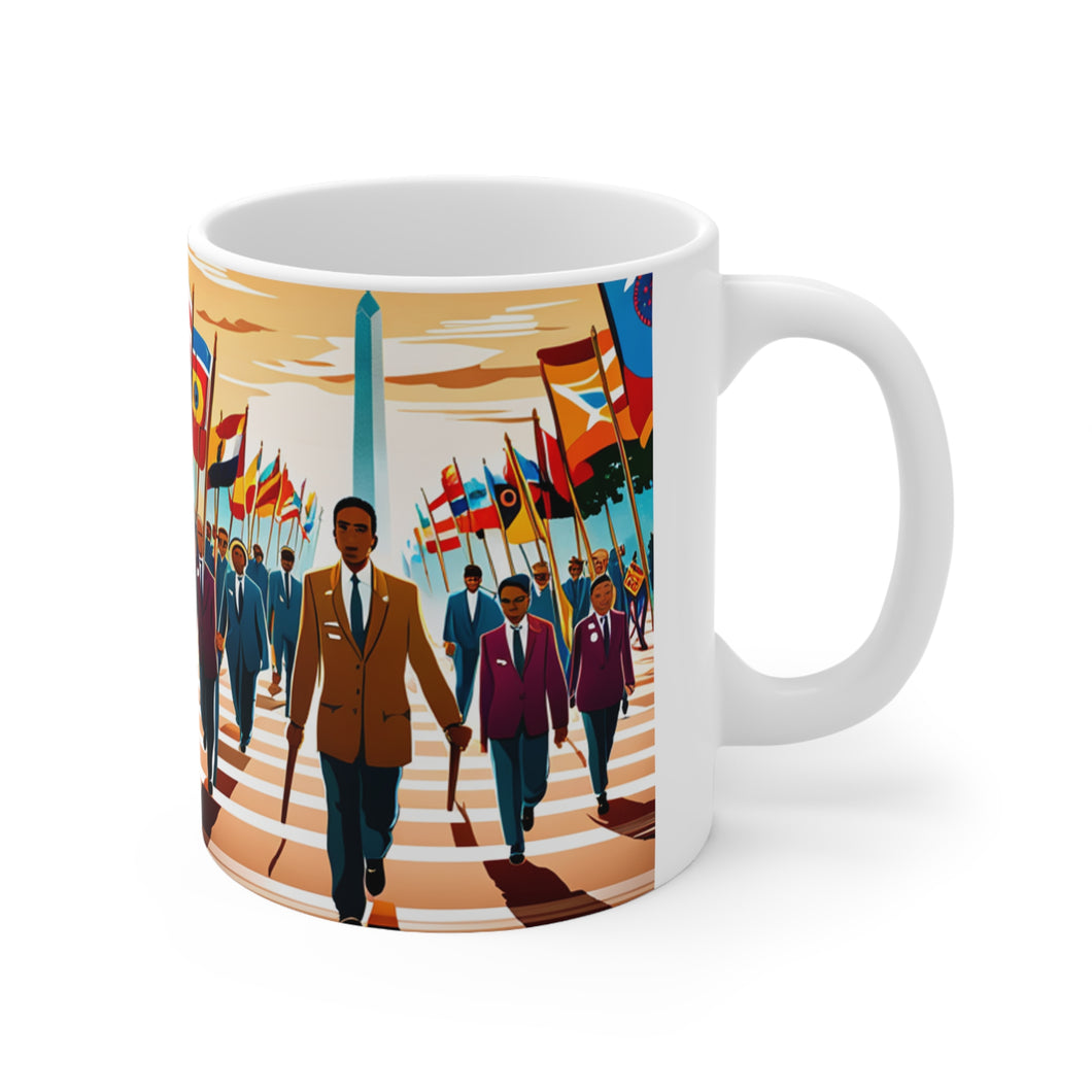 Civil Rights Movement for Peace & Equality #1 Mug  AI-Generated Artwork 11oz mug