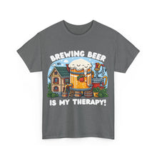 Load image into Gallery viewer, Beer Crafter Home Beer Brewing is my Therapy Brewing T-Shirt 100% Cotton Classic Fit