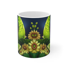 Load image into Gallery viewer, August Peridot Birth Month Colors Fairies & Butterflies #3 Mug 11oz mug AI-Generated Artwork