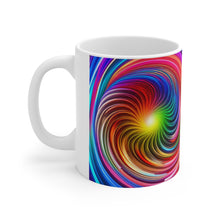 Load image into Gallery viewer, Bright Rainbow Swirls in Motion #7 Mug 11oz mug AI-Generated Artwork