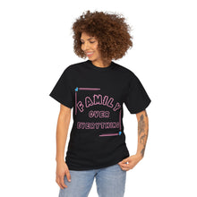 Load image into Gallery viewer, Muse Wearable Pink Frame Family Over Everything Unisex Cotton Crewneck T-Shirt