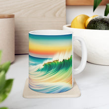 Load image into Gallery viewer, Pastel Sea-life Sunset #19 Ceramic Mug 11oz mug AI-Generated Artwork