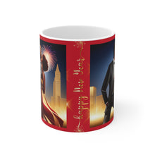 Load image into Gallery viewer, New Year's Celebration Couple Ceramic Mug 11oz Design #4