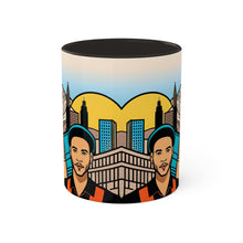 Load image into Gallery viewer, Colors of Africa Pop Art Black Colorful #20 AI 11oz Black Accent Coffee Mug