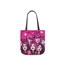 Load image into Gallery viewer, Pink Faces Fashion 100% Polyester Canvas Tote Bag #15
