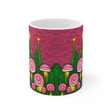Load image into Gallery viewer, Lunar Moon Scene Toadstools and Lillies #7 Mug 11oz mug AI-Generated Artwork