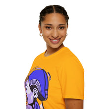 Load image into Gallery viewer, Color of Africa Queen Sista #10 Purple Unisex Softstyle Short Sleeve Crewneck T-Shirt