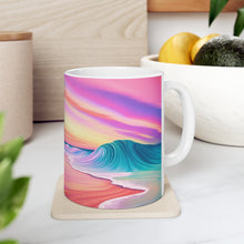 Load image into Gallery viewer, Pastel Sea-life Sunset #17 Ceramic Mug 11oz mug AI-Generated Artwork