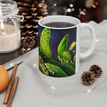 Load image into Gallery viewer, August Peridot Birth Month Colors Fairies & Butterflies #3 Mug 11oz mug AI-Generated Artwork
