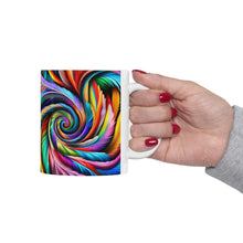 Load image into Gallery viewer, Fusion of Bright Feathers in Motion #1 Mug 11oz mug AI-Generated Artwork