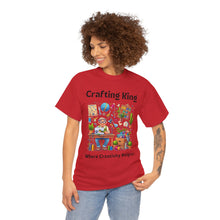Load image into Gallery viewer, Crafting King: Where Creativity Reigns, Grandpa Sewing Cotton Classic T-shirt