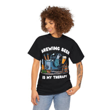 Load image into Gallery viewer, Beer Crafter Beer Brewing is my Therapy Brewing T-Shirt 100% Cotton Classic Fit
