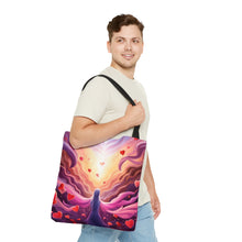 Load image into Gallery viewer, Angelic Angel Love the Pink Heart Series Tote Bag AI Artwork 100% Polyester #12
