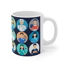Load image into Gallery viewer, Professional Worker Pink Doctor and Nurse #10 Ceramic 11oz Mug AI-Generated Artwork