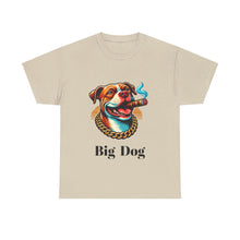 Load image into Gallery viewer, Big Dog Pitbull Shirt, The Dog Life Pitbull Cigar Gold Chain Unisex Crewneck T-Shirt