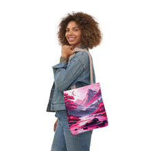 Load image into Gallery viewer, Pink Heart Series #6 Fashion Graphic Print Trendy 100% Polyester Canvas Tote Bag AI Image