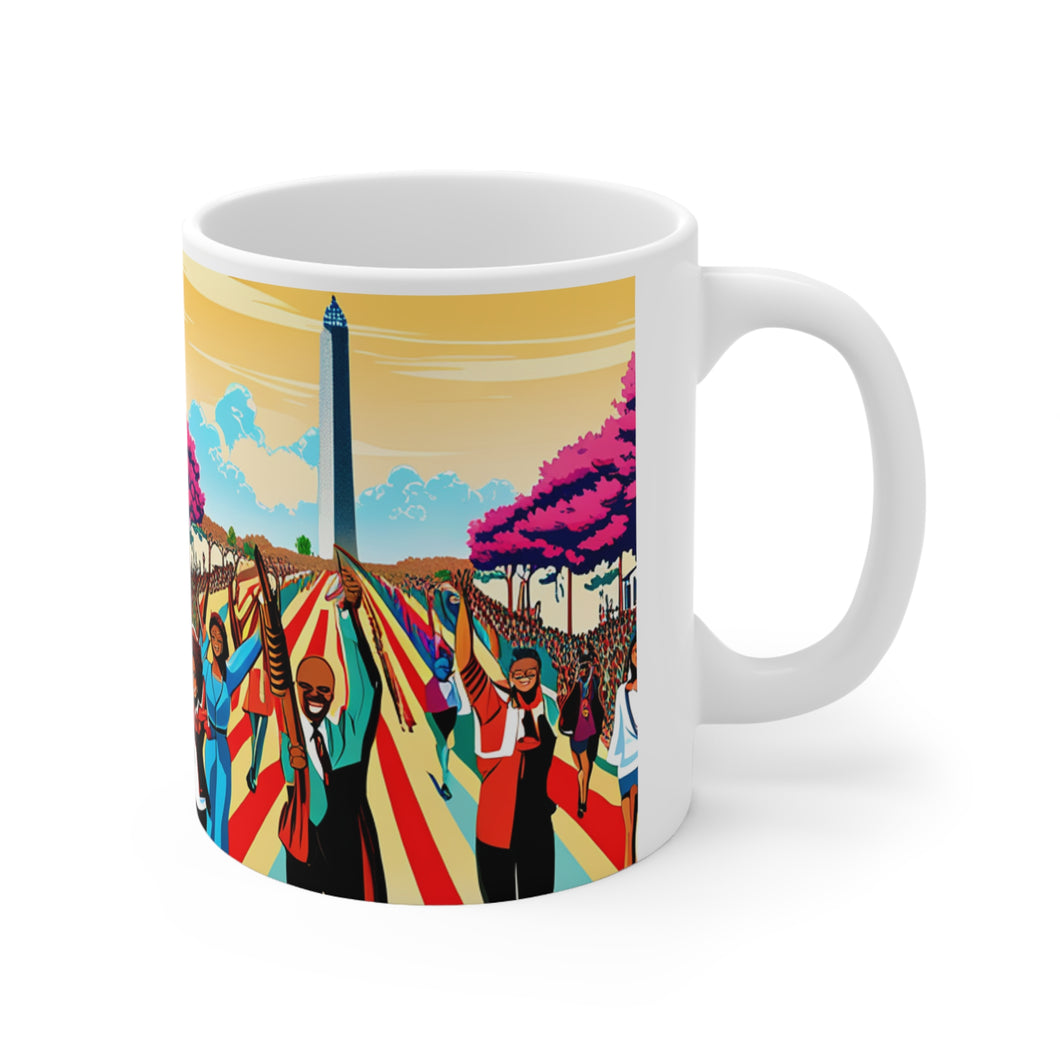 Civil Rights Movement for Peace & Equality #4 Mug AI-Generated Artwork 11oz mug