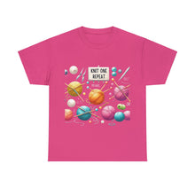 Load image into Gallery viewer, Knit one, Repeat Crafter Knitting Yarn Balls T-Shirt 100% Cotton